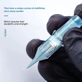 Высококачественная Синяя 20 микроигл наноигловая кожная Ручка-Игла Для Татуировки bb Light Needle Skin Ultimate a1 стержневой Игольчатый картридж