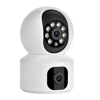 Бинокулярная Камера Связи Беспроводная Камера Наблюдения 2MP HD Wifi Монитор Домашняя Умная Камера Безопасности
