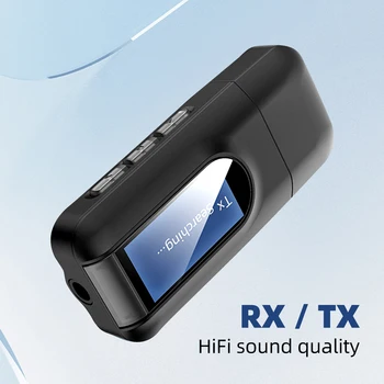 USB Bluetooth 5,0 Аудиоприемник Передатчик Для ПК ТВ Автомобильные Наушники ЖК-Дисплей 3,5 ММ AUX RCA Стерео Беспроводной Адаптер Dongle