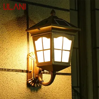 ULANI Outdoor Solar Wall Sconces Light LED Водонепроницаемый IP65 Современный Светильник для Украшения Домашнего Крыльца