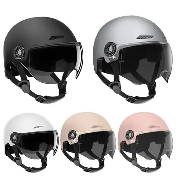 Мотошлем и защитный скутер Casco De Seguridad с полуоткрытым лицом Casco Ретро Защитный мотоциклетный шлем с половиной лица