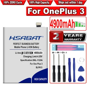 Аккумулятор HSABAT BLP613 емкостью 4900 мАч для OnePlus 3 для One Plus 3