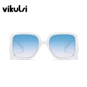 Роскошные солнцезащитные очки для знаменитостей Большого размера Для женщин и мужчин 2023 Новый Дизайн бренда Широкие Квадратные Солнцезащитные Очки Ретро Больших оттенков