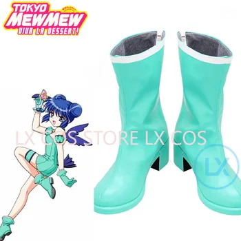 Японское аниме Tokyo Mew Mew Aizawa Minto Обувь для косплея; Ботинки на заказ любого размера для мужчин и женщин; Обувь для косплея на Хэллоуин