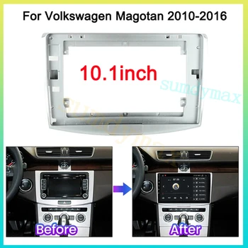 10,1-дюймовый автомобильный радиоприемник для VW magotan Passat B7 2011-2015 Видео Панель приборной панели плеер Аудио 2 Din Стерео комплект крепления рамки