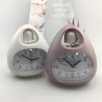 Милый мини-будильник в форме яйца, настольные Электронные цифровые часы, будильники для спальни, гостиной, креативное украшение дома