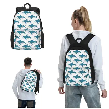 Sharks Подчеркните свой стиль с помощью нашей современной и элегантной коллекции рюкзаков для девочек и мальчиков, повседневная одежда для средней школы и колледжа