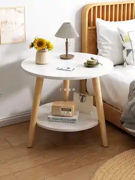 Ins ветровая полка, прикроватная тумбочка, диван, маленький журнальный столик, простой современный креативный круглый стол, несколько.