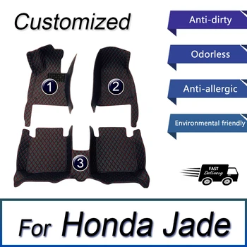 Автомобильные коврики для Honda Jade FR4 FR5 2013 ~ 2020 Роскошный Кожаный коврик для пола, ковролин, автоматические накладки для ног, детали интерьера, автомобильные аксессуары