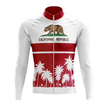2023 california Cycling Jersey Топы с длинными рукавами, велосипедная футболка MTB Downhill, летняя спортивная одежда Road Bike Team