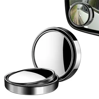 Зеркало для слепых зон для автомобилей, круглое HD-стекло, зеркало для слепых зон, зеркала заднего вида, внешние аксессуары для увеличения изображения и
