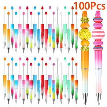100шт Разноцветных Ручек с бисером Шариковые ручки 