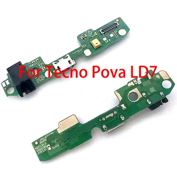 10 шт. для Tecno Pova LD7, USB-порт для зарядки, док-станция, соединительная плата, гибкий кабель