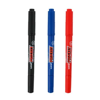 3ШТ Mitsubishi UNI маркер PM-120T маркерная ручка/ маленькая двусторонняя масляная маркерная ручка/маркер на водной основе