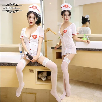 Сексуальная униформа медсестры для соблазнения, сексуальное женское белье, Weimi Bed Tease Free, костюм для ночного клуба Passion Sao Hot