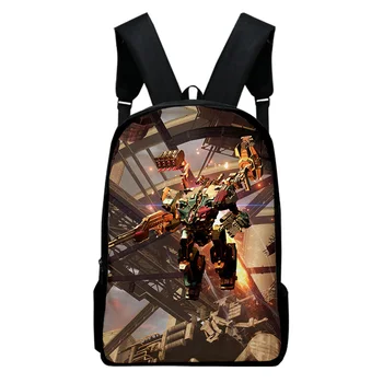 Рюкзак с рисунком Armored Core VI Fires of Rubicon 2023, модный мужской женский Новый студенческий рюкзак из полиэстера, дорожная сумка