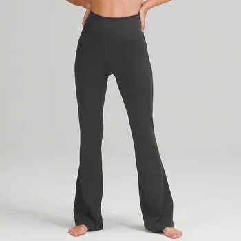 ОРИГИНАЛЬНЫЕ Женские брюки для йоги UUON LULU, расклешенные брюки с высокой талией, обтягивающие спортивные штаны для занятий йогой, сексуальные брюки Nine Minutes