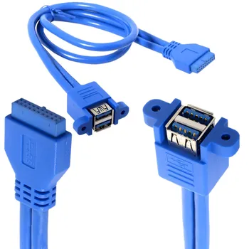 Разъемная панель USB 3.0 для подключения к материнской плате 20-контактного кабеля с двумя портами 30 см 50 см