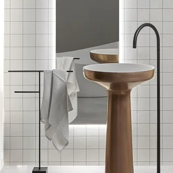 Ванная комната, туалет, мраморный пол, вертикальная вешалка для полотенец, держатель для салфеток, простая напольная передвижная вешалка для полотенец из нержавеющей стали