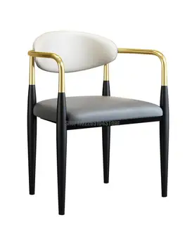 Итальянский светильник, роскошный обеденный стул, дизайнерская модель, комод для комнаты, стул с полудуговой спинкой, современный простой бытовой обеденный стул