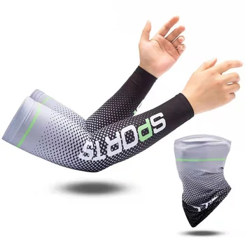 2023 Новый рукав из ледяного шелка, Солнцезащитная манжета, рукава для защиты от ультрафиолета, Противоскользящие Мужские Женские длинные перчатки, Прохладный спорт на открытом воздухе, Езда на велосипеде