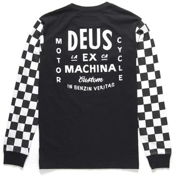 Deus Ex Machina 90 Ретро Горный Черный Даунхилл Offroad DH Велосипедная футболка с локомотивом BMX Майка для горных гонок по пересеченной местности