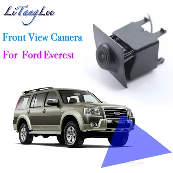 Логотип автомобиля Камера переднего обзора ночного видения HD Водонепроницаемая Широкоугольная зона слепой зоны Для парковки Ford Everest 2006 ~ 2018