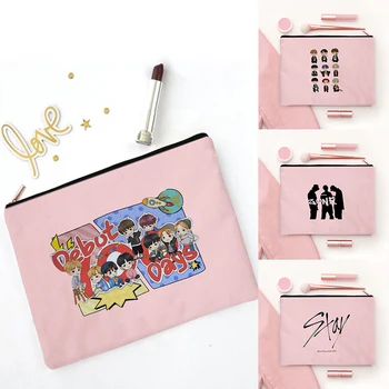 K-POP Cool Boy, косметичка с мультяшным принтом, косметичка для женщин, сумка-органайзер для девочек, квадратная сумка, мини-органайзер для путешествий