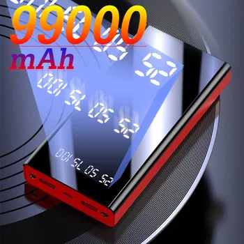 40 Вт Быстрая зарядка Power Bank 99000 мАч Портативный Power Bank аккумуляторный блок с цифровым дисплеем Внешний аккумуляторный блок для Iphone Xiaomi