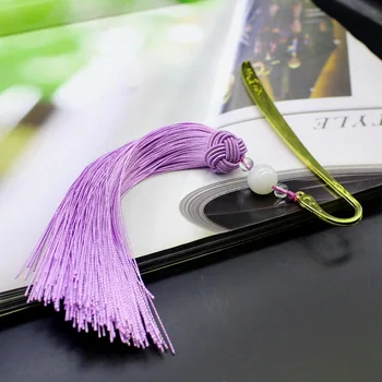 Металлическая закладка с кисточкой в китайском стиле, креативная заколка для волос, студенческие канцелярские принадлежности, подарок в новом стиле