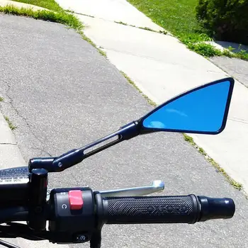 1 Пара универсальных зеркал заднего вида с ЧПУ, мотоцикл, скутер, уличный велосипед, алюминий