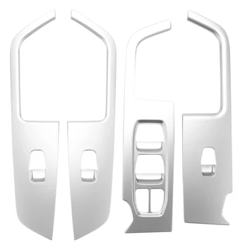 Для Hyundai Ix25 Creta Хромированная внутренняя дверь Подлокотник Оконный переключатель Украшение крышки Панели управления Автоаксессуары 2015-2019