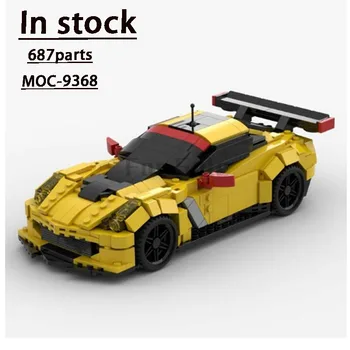 MOC-9368 Разноцветные Маленькие Супер Гоночные C7 Гоночные Строительные Блоки Сборочная Модель • 687 Деталей Взрослые Детские Игрушки Подарочные подарки