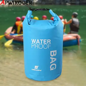 Спортивная водонепроницаемая сумка-рюкзак объемом 2 л для плавания на лодках, каяках, кемпинге