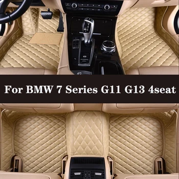 Полностью Объемный Изготовленный На Заказ Кожаный Автомобильный Коврик Для BMW 7 Серии G11 G13 4seat 2016-2019 (Модельный Год) Автомобильные Аксессуары Для Интерьера