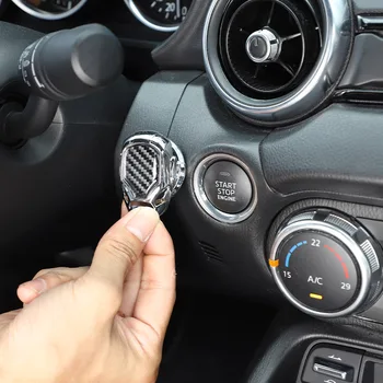 Кнопки запуска и остановки двигателя автомобиля из цинкового сплава, ручка переключателя, наклейка на крышку для автомобильных аксессуаров Mazda MX-5 MX5 2016-2023 гг.