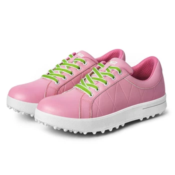 Обувь для гольфа PGM, Женская Спортивная Обувь С Фиксированным Гвоздем, Дышащие Водонепроницаемые Противоскользящие Женские Кроссовки