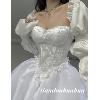 Женское платье супер принцессы с обтягивающей талию талией, женская юбка y2k для официальных мероприятий, vestidos 2023