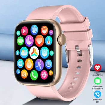 Смарт-Часы Для Женщин С Полным Сенсорным Экраном Bluetooth Call Водонепроницаемые Часы Спортивный Фитнес-Трекер Smartwatch Lady Reloj Mujer
