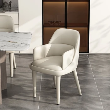 Обеденные стулья с скандинавским акцентом для вечеринок, Расслабляющий современный пол, легкие обеденные стулья, Эргономичная мебель для дома Silla Comedor YX50DC