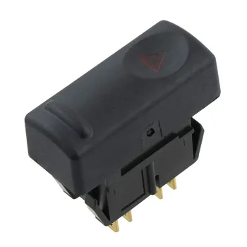 9-контактная черная кнопка включения предупреждения об опасности поражения электрическим током Подходит для Renault 19 II 7700817335 Высокое качество