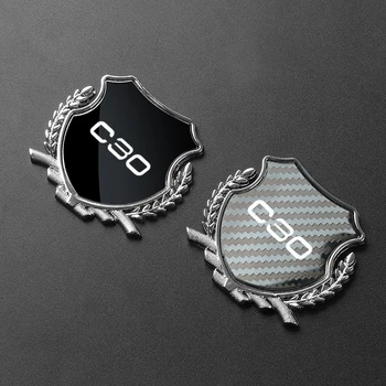 Наклейка с логотипом на боку кузова автомобиля Щит для укладки автомобиля Эмблема Значок Наклейка на окно автомобиля для Volvo c30 автомобильные аксессуары