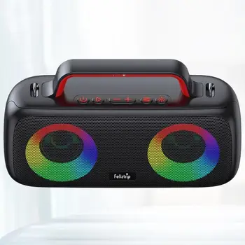 Ощутите абсолютное звуковое блаженство с Bluetooth-динамиком Feliztrip30 с мощной RGB-подсветкой - вашим идеальным компаньоном