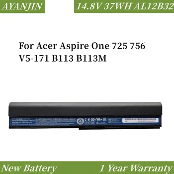 Новый Аккумулятор для ноутбука AL12B32 14,8 V 37WH Acer Aspire One 725 756 V5-171 B113 B113M AL12X32 AL12A31 AL12B31 AL12B32 2500 мАч