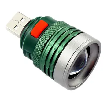 Фонарик 3 режима USB Flash Light Портативный светодиодный осветительный фонарь Lanterna Power By Usb Interface Power Bank Mini Ultra Bright