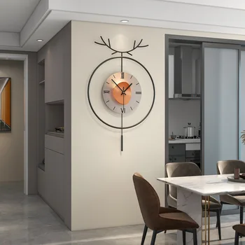 Поворотные настенные часы Роскошные Большие 3D-часы для гостиной, подвесные часы для домашнего декора, Современные часы для украшения дома
