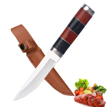 Монгольский Нож для поедания мяса, Обвалочный нож, Нож для овец, Кухонный тесак для мяса, Охотничий нож из нержавеющей стали, Уличный Мясницкий нож