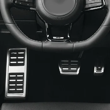Автомобильные педали 3ШТ, Ножная крышка педали топливного тормоза для VW Passat B8 Golf 7 2017-2021 для Skoda Octavia для Seat Leon AT