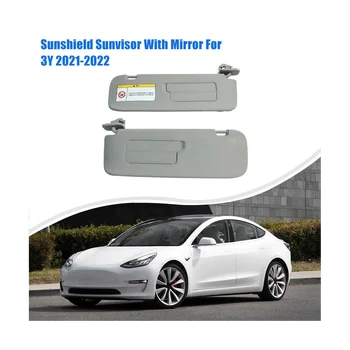 Солнцезащитный козырек для автомобиля с зеркальным внутренним солнцезащитным козырьком для Tesla Model 3 / Y 2021-2022 1490406-31-A