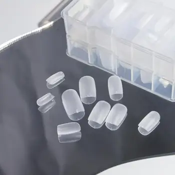 Таблетки для наращивания ногтей, ультратонкие и бесследные, не легко разливаются клеем, широко используемые для ношения искусственных ногтей, прозрачные